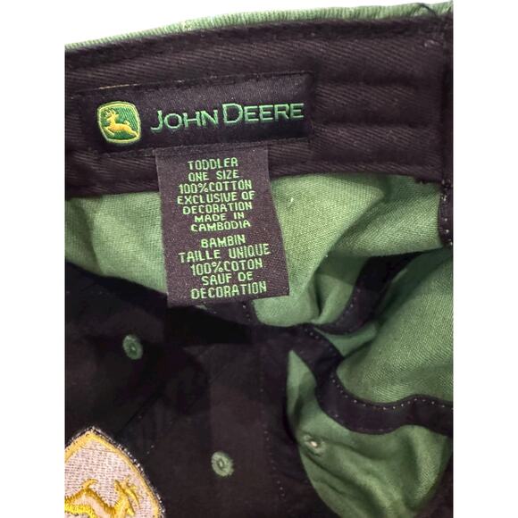 John Deere Toddler Embroidered Logo Cotton Cap Hat OS - Picture 5 of 5